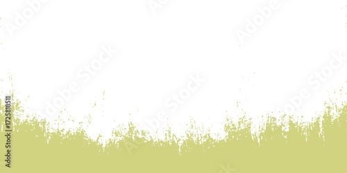 Green grass background vector illustration with grunge texture and splash design on white