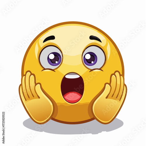 Shocked Emoji: Capturing an emoji conveying surprise and astonishment.