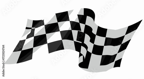 Checkered Flag Symbolizing Victory and Completion in Racing, Games, and Sports
