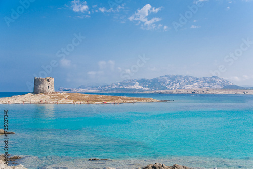 La Pelosa beach, Sardinia in Italy