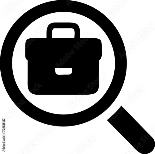 Job scarce icon on white