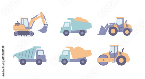 set of construction icons