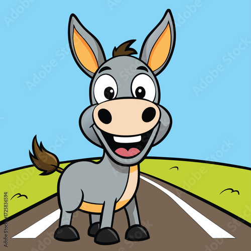 Cartoon Donkey vector
