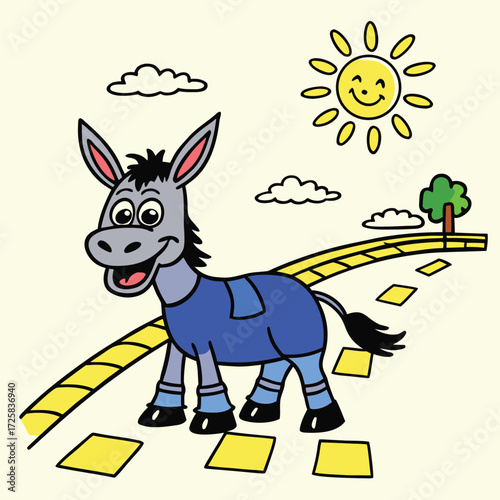 Cartoon Donkey vector