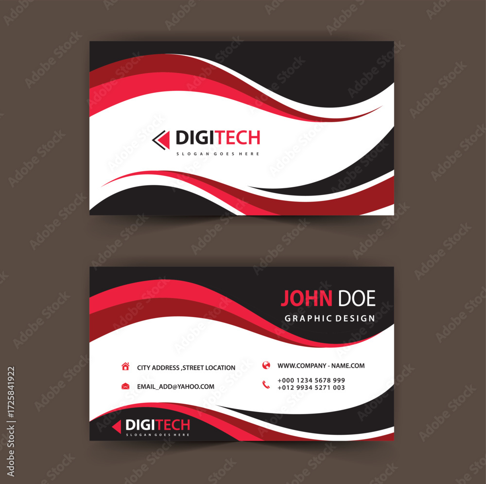 Naklejka premium business card set