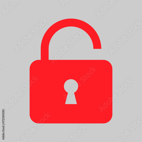 Lock icon collection. Locked and unlocked green, black, white, transparent, red line icon set. Flat security symbol. Vector illustration.
