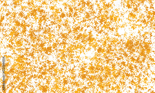 Autumn Leaf Scatter Background – Abstract Orange Maple Pattern on White.