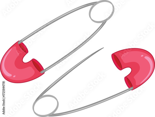  vector illustration of  pins set 