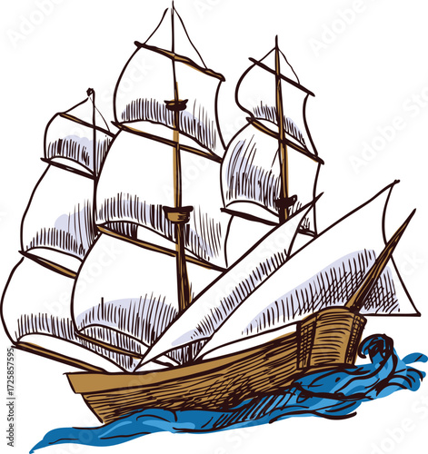 illustration of a ship 