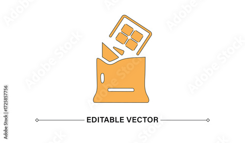 Modern Vector Chocolate Bar Design
