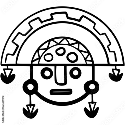 mascara inti, dios del sol, cultura peruana