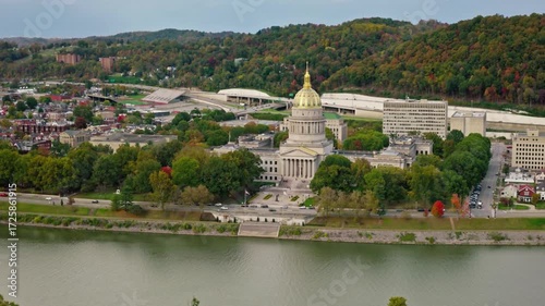 Wallpaper Mural The west virginia state capitol building stands tall along the kanawha river Torontodigital.ca