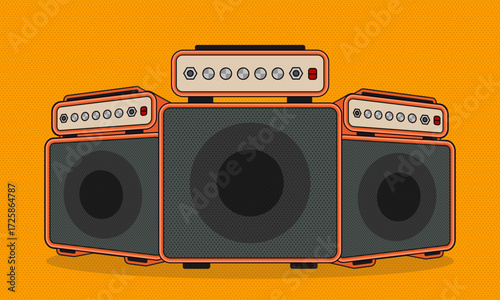Amplifier Sound Vector Assets Design