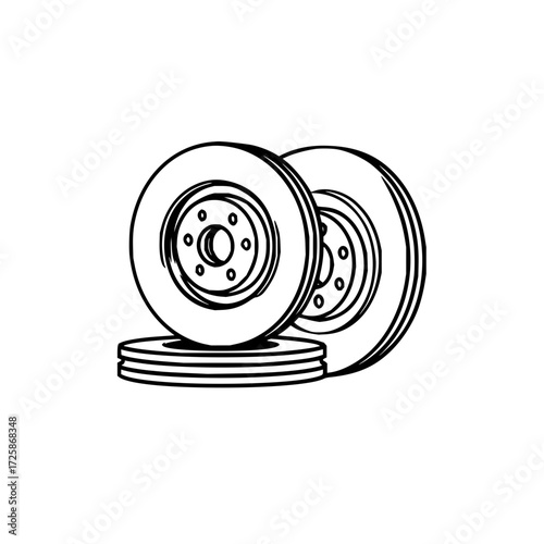 Automotive brake disc rotor replacement service and car parts for vehicle maintenance and repair needs