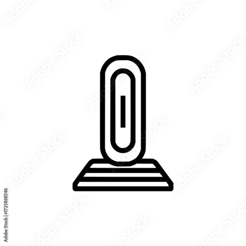 Outline wifi router signal wireless internet connection network modem technology icon vector illustration