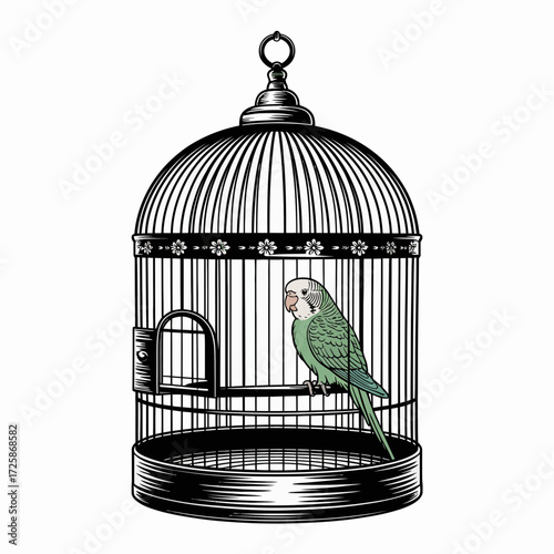 vintage bird cage
