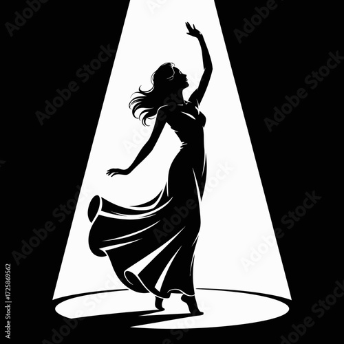 silhouette of a woman