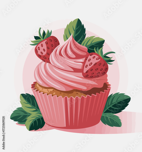 cupcake with cherry