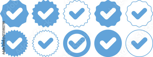 Verified Check Mark Badges and Approval Icons Collection