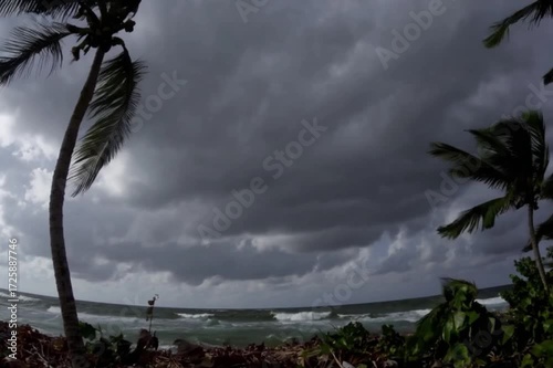 Tornado Forming in the Midwest USA with Destructive Force and Swirling Clouds