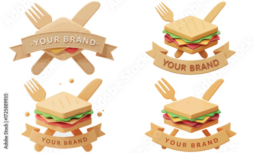 Burger and fries fast food vector illustration with hamburger sandwich and meal design