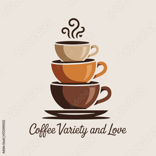 International Coffee Day vector set featuring coffee cups, barista scenes, latte art hearts, coffee beans, and coffee pots in warm tones, perfect for social media and holiday designs.