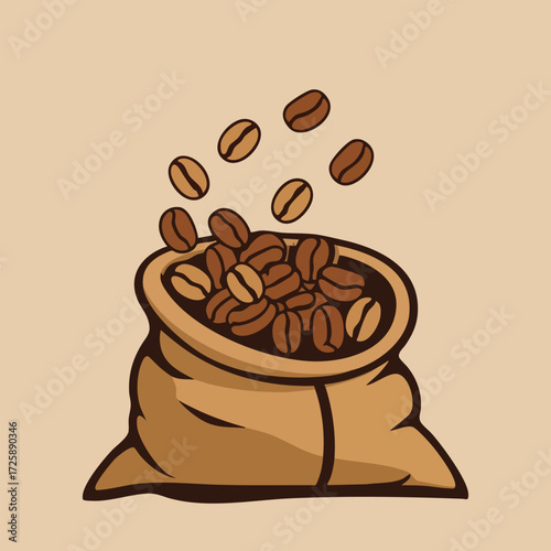 International Coffee Day vector set featuring coffee cups, barista scenes, latte art hearts, coffee beans, and coffee pots in warm tones, perfect for social media and holiday designs.
