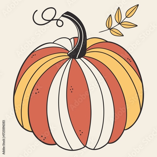 vector illustration of a pumpkin