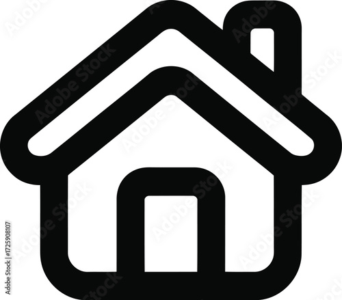 home house icon simple building real estate vector illustration isolated on white background