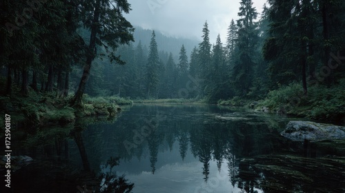 lake in deep forest no logos no brands ar 169