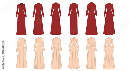 A curated collection of elegant long dresses for formal occasions.