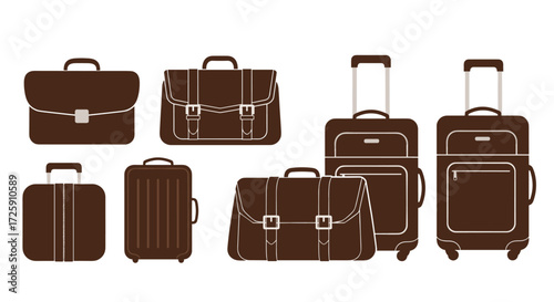 A collection of various business and travel bags for all your needs.