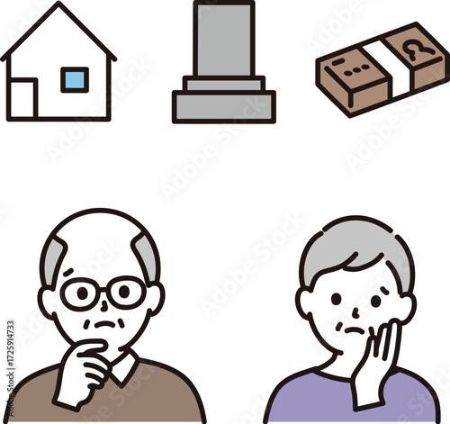 men and women suffering from end of life senior svgrepo com