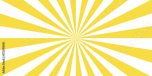 Abstract template with yellow sunrays on light background. Abstract background with light of sunburst. sunrise background, retro round lines. summer ray sunburst hot sunrise wallpaper background.