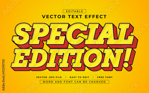 Special Edition 3D editable text effect style