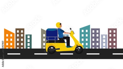 Home delivery animation, Delivery, Product delivery