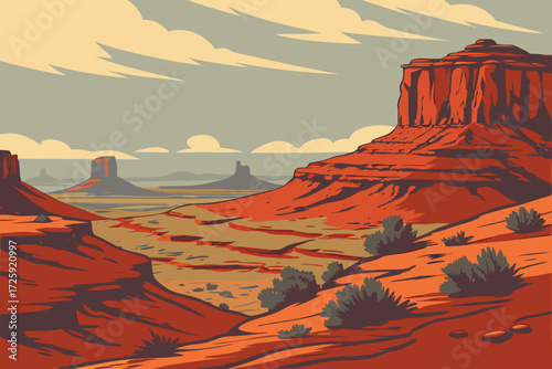 Canyonlands National Park in Utah, arid plateau with deep canyons and desert buttes