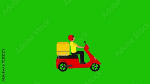 Free food home delivery animation