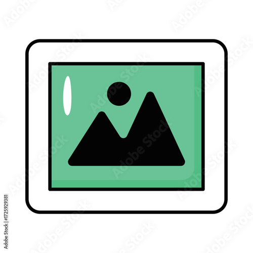 User Interfece Colored Outline Icons