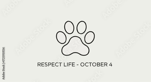 World animal day  pet paw print vector for animal rescue and adoption, veterinary clinic logo, dog and cat care 100 character vector