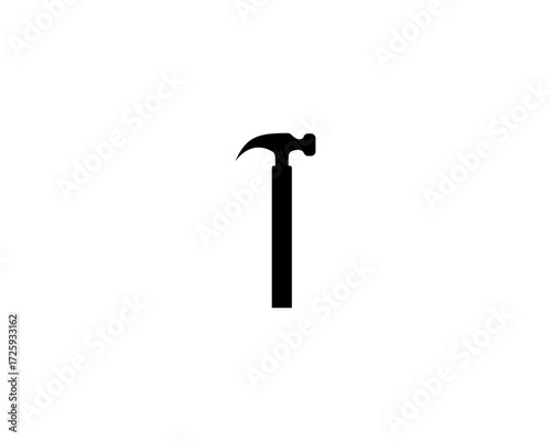 black and white hammer logo