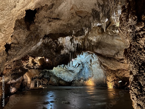 Quadro su tela Located in the countryside of Cetinje, Montenegro, Lipa Cave is 2