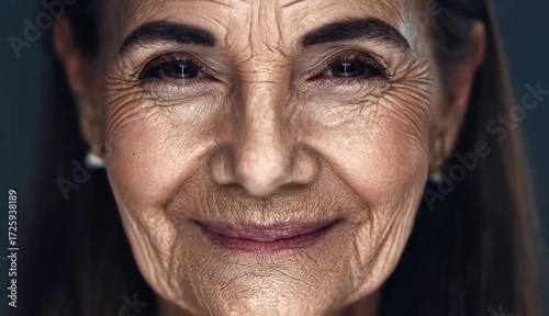Concept of aging and anti-aging transformation — young woman’s face gradually turning into an elderly face, symbolizing time, beauty evolution, and rejuvenation technology. Ideal for illustrating skin