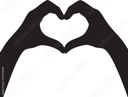 Two hands forming heart