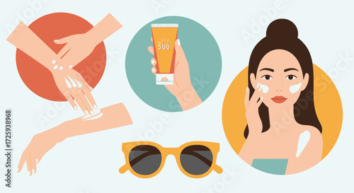 Applying Sunscreen and Protecting Your Skin from Harmful Sun Rays for a Healthy Glow