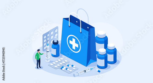 Online Pharmacy Shopping Healthcare Medications Prescription Drugs and Medical Supplies Delivery Service
