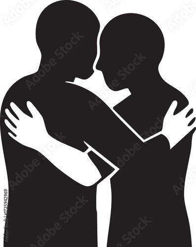Hugging figure