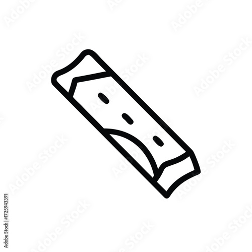 knife on a white background