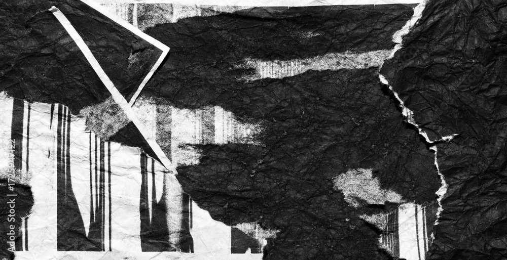 custom made wallpaper toronto digitalWhite and black grunge paper ripped torn abstract background - Textured surface backdrop
