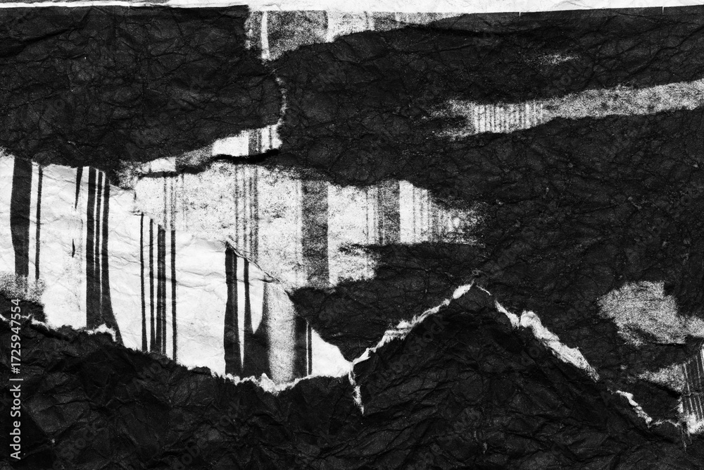 custom made wallpaper toronto digitalWhite and black grunge paper ripped torn abstract background - Textured surface backdrop
